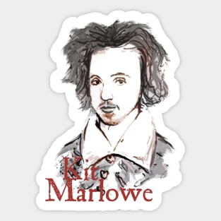 Kit Marlowe - Elizabethan Tragedian Sticker